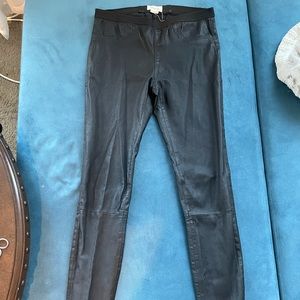 Helmet Lang Leather Leggings